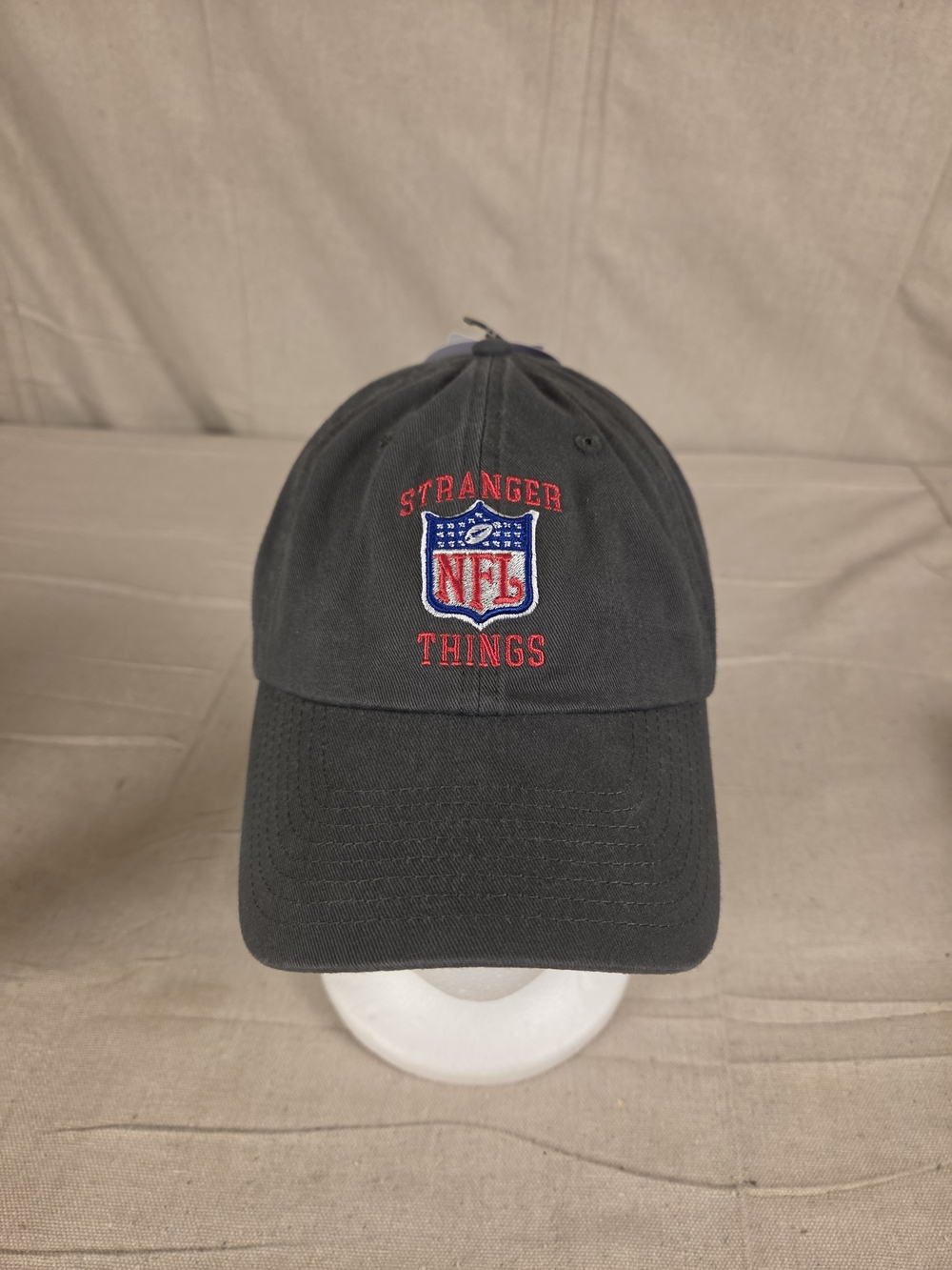 NFL Stranger Things Gray Adjustable Baseball Cap Hat